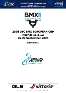 2026 UEC BMX EUROPEAN CUP / Rounds 11 & 12